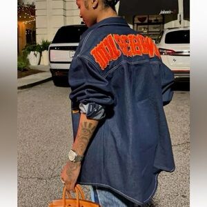 Muse Brand Denim Blue Button Down